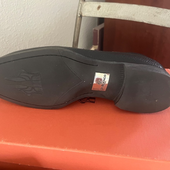 Di Bianco (SPQR) black "pebble grain" finish loafers size 9 - Picture 8 of 8